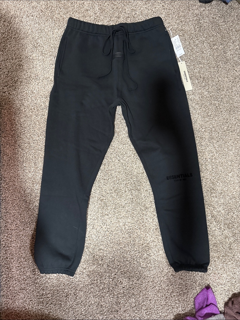 Essentials Black Men’s Jogger Sweatpants
